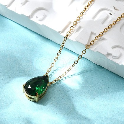 304 Stainless Steel Necklaces NJEW-R022-01G-05-1