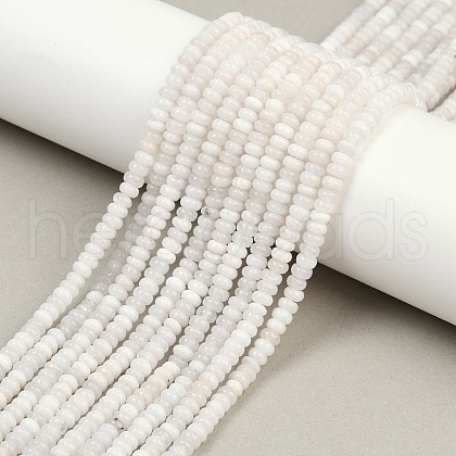 Natural White Jade Beads Strands G-H292-A25-01-1