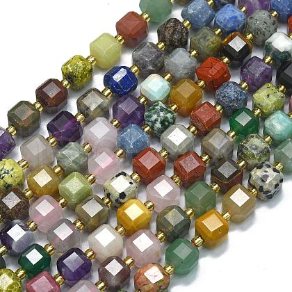 Natural Mixed Stone Beads Strands G-K389-A40-01-1