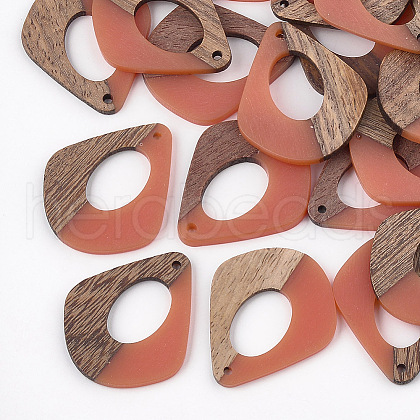 Resin & Wood Pendants X-RESI-S358-06E-1