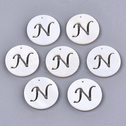 Natural Freshwater Shell Charms SHEL-S276-119N-1
