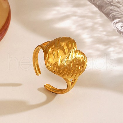 304 Stainless Steel Open Cuff Rings RJEW-M072-12G-1