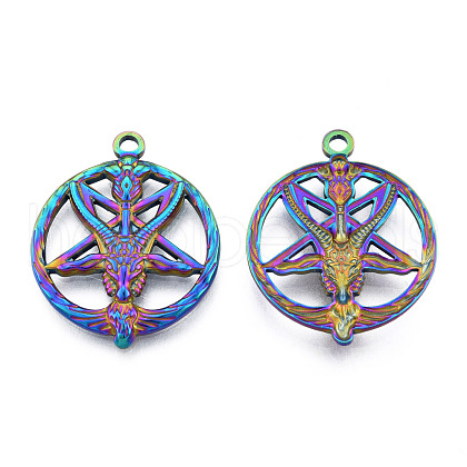 201 Stainless Steel Pendants STAS-N098-175M-1