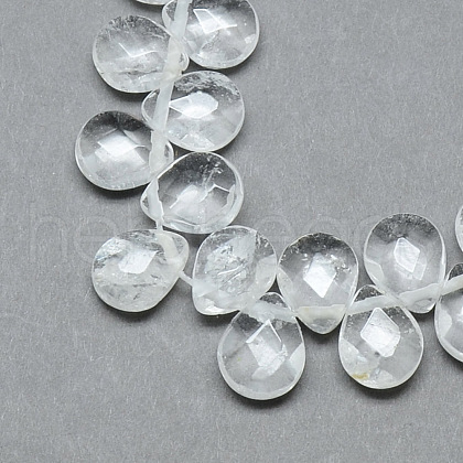 Natural Quartz Crystal Beads Strands G-T006-15-1