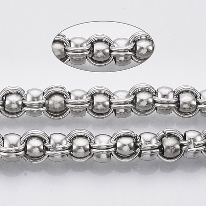 Tarnish Resistant 304 Stainless Steel Ball Chains STAS-R100-36-1