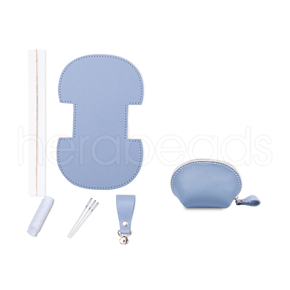 DIY Shell Shaped Zipper Wallet Set PW-WGE0B70-06-1