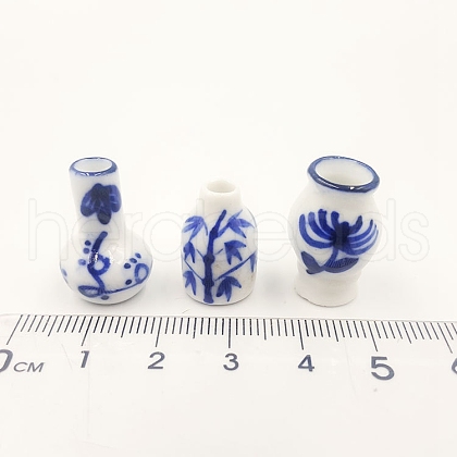 Blue and White Porcelain Vase Miniature Ornaments BOTT-PW0001-151-1