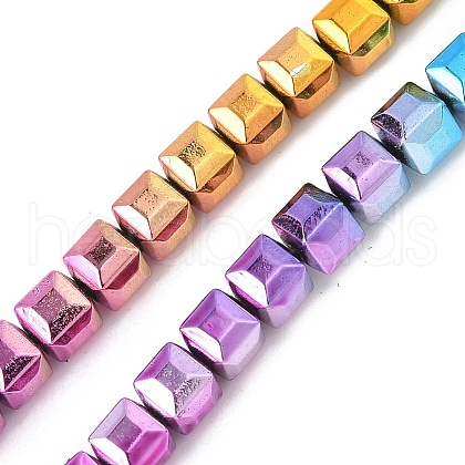 Electroplated Synthetic Non-magnetic Hematite Beads Strands G-A263-H01-03-1