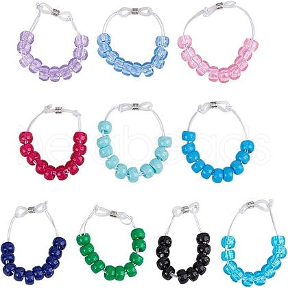 11Pcs 11 Colors Plastic Beaded Golf Score Counters AJEW-DR00003-1
