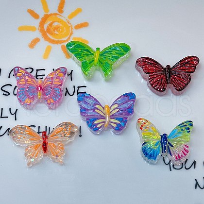 Transparent Resin Enamel Cabochons CRES-D308-04-1