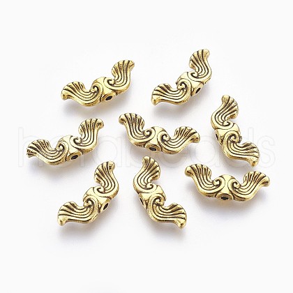 Tibetan Style Alloy Beads TIBEB-EA9130Y-AG-FF-1