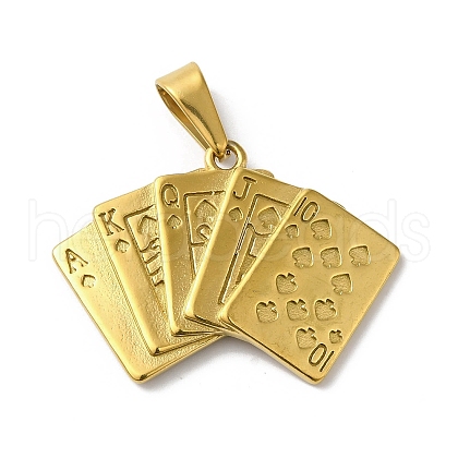 PVD Vacuum Plating 304 Stainless Steel Pendants STAS-B069-23G-1