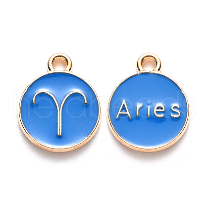 Alloy Enamel Pendants ENAM-S124-01A-02A-1