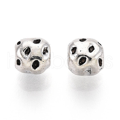 Tibetan Style Alloy Beads TIBE-N013-10AS-1