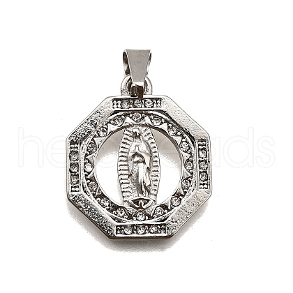 304 Stainless Steel Pendants STAS-B086-09A-P-1