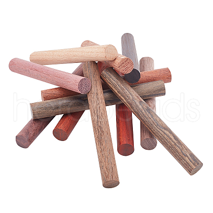   12 Pcs 12 Colors Wood Stick WOOD-PH0001-51-1