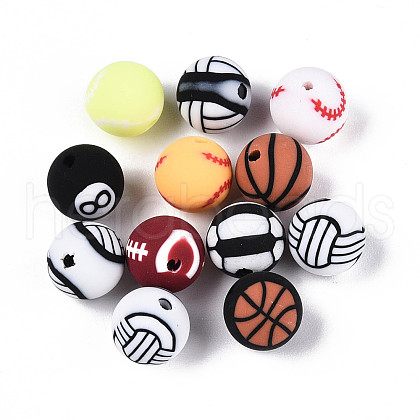 Handmade Polymer Clay Beads CLAY-N014-02A-M-1