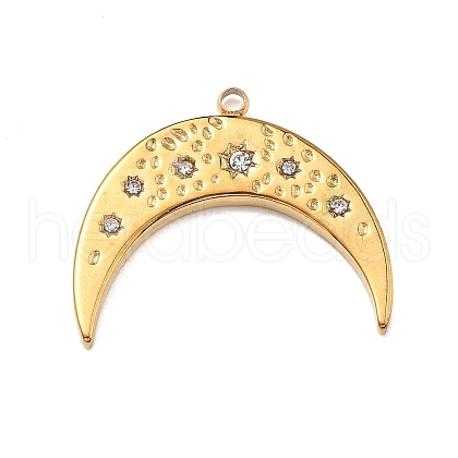 304 Stainless Steel Pendants STAS-R169-02B-G-1