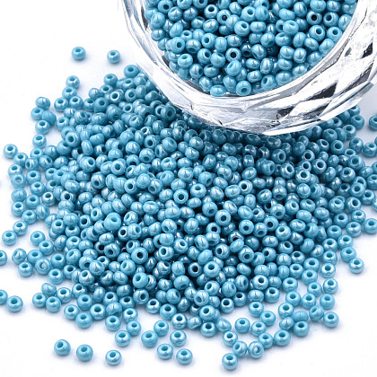 11/0 Czech Opaque Glass Seed Beads SEED-N004-003B-16-1