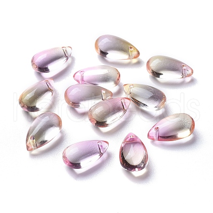 Transparent Glass Charms X-GLAA-O017-01F-1