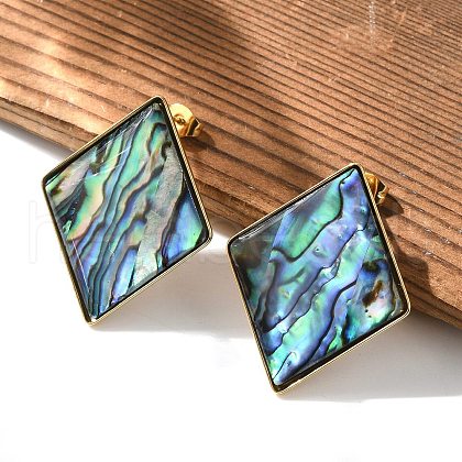 304 Stainless Steel Stud Earrings EJEW-C138-02G-1