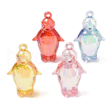 Electroplate Transparent UV Plating Acrylic Pendants OACR-I014-15-1