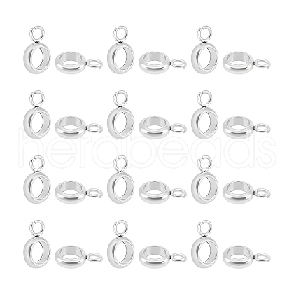 Unicraftale 100Pcs 201 Stainless Steel Tube Bails STAS-UN0055-85-1