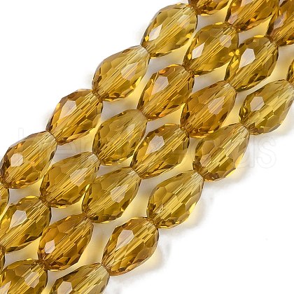 Transparent Glass Beads Strands X-EGLA-N013-T10mm-D08-1