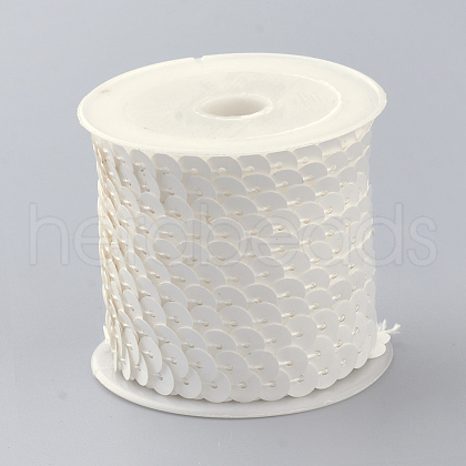 Eco-Friendly Plastic Paillette Beads PVC-Q092-6mm-1010-1