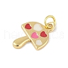 Brass Enamel Pendants KK-B114-17G-01-2