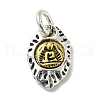 Tibetan Style Rack Plating Alloy Pendants FIND-Z024-01B-1