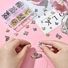 91Pcs 6 Styles Tibetan Style Alloy Butterfly Beads FIND-YW0004-92-4