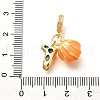 Brass Enamel Sport European Dangle Charms KK-U048-03G-03-3