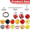50Pcs Planting Acrylic Beads SACR-CJC0010-01A-2