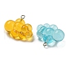 Transparent Resin Pendants FIND-Z011-01B-2