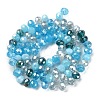 Electroplate Glass Beads Strands EGLA-YW0002-D05-1
