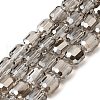 Electroplate Glass Beads Strands GLAA-G112-07J-1