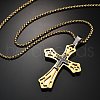 304 Stainless Steel Pendant Necklaces NJEW-H058-04GP-1