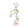 Resin Goldfish Bag & Synthetic Turquoise Tortoise Pendant Decorations HJEW-JM03054-4
