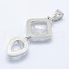 Natural Quartz Crystal Big Pendants G-L468-06-2