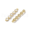 Brass Pendants with Glass KK-S512-06G-2