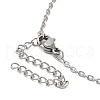 Zinc Alloy Pendant Necklaces NJEW-M203-01P-4