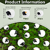 DELORIGIN 40pcs 3 Styles  Sheep Resin Display Ornaments DJEW-DR0001-05-2