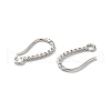 Long-Lasting Plated Brass Ear Wire KK-K381-07P-2
