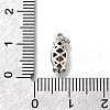 Horse Eye Brass with Glass Charms KK-G525-04P-01-3