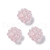 Handmade Transparent Plastic Woven Beads KY-P015-05E-1