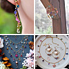 80Pcs 10 Colors Two Tone Transparent Spray Painted Glass Charms GLAA-TA0001-15-9