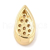 Rack Plating Brass Micro Pave Clear Cubic Zirconia Pendant Bails KK-Q781-15G-2