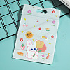 50Pcs Transparent Plastic Printed Cookies Zip Lock Bags PW-WG09E1A-01-1
