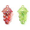 Electroplate Transparent UV Plating Acrylic Pendants OACR-I014-26-2